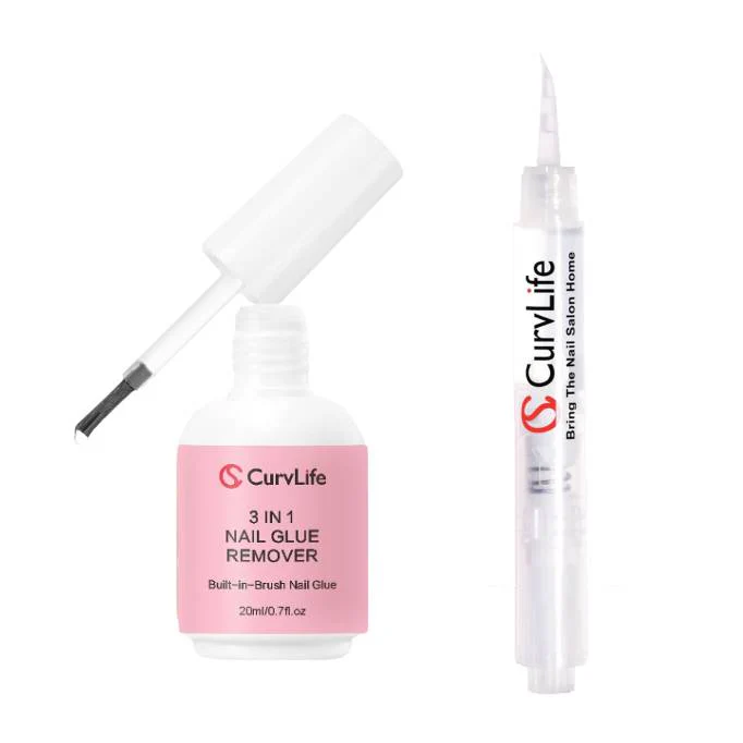 Semi-solid glue New Upgrade Super Strong Quick drying with remover kit for nails - Image 16