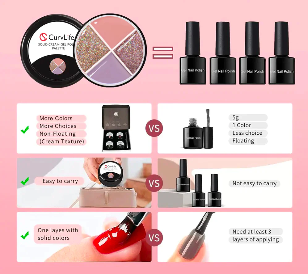 4 Colors Solid Nail Gel color7 - Image 5