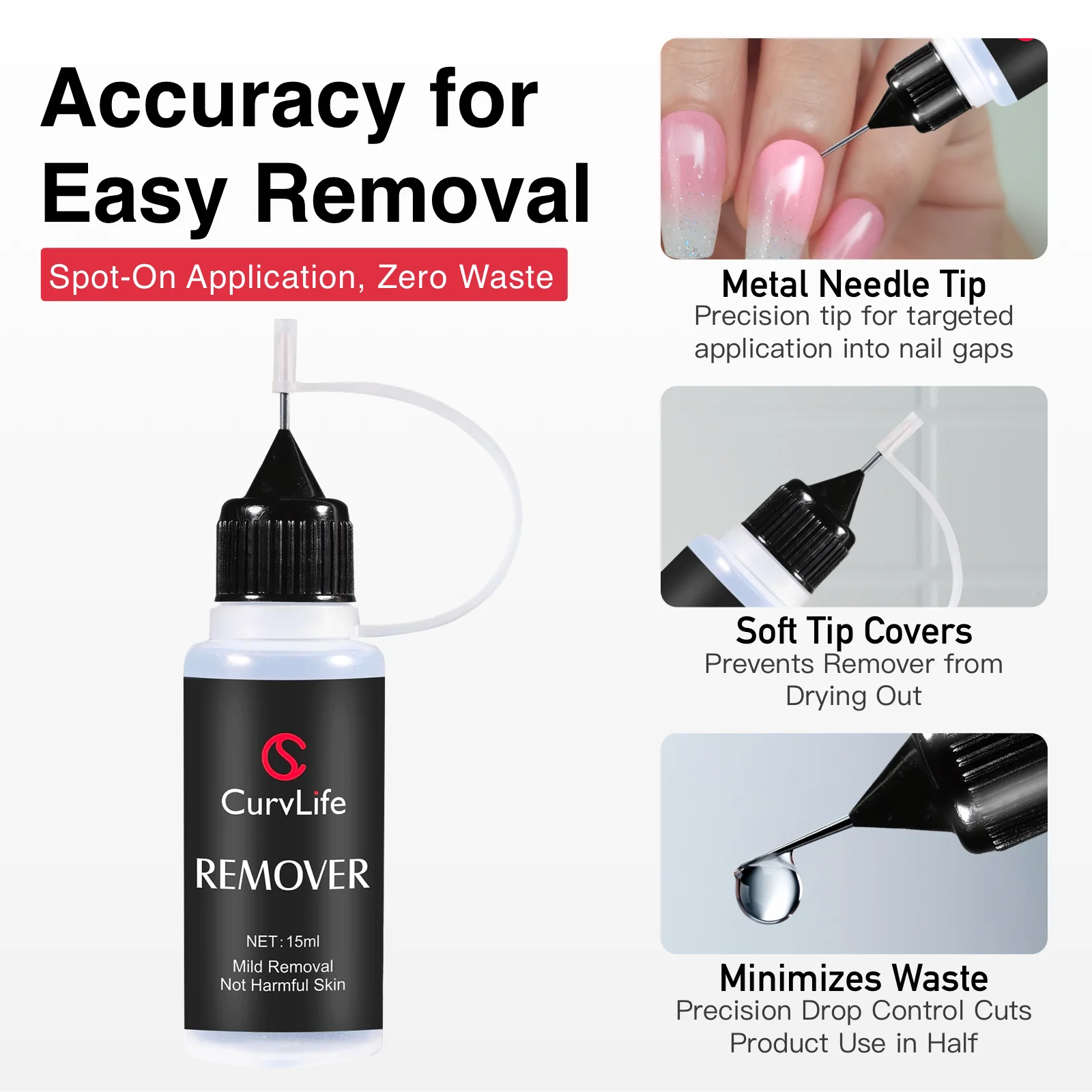 Pinpoint Remover For Nail Glue Remover Press On Nails - Image 3